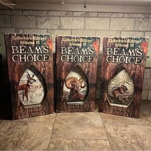 Vintage Jim Beam's Choice Collector's Edition Volume XI EMPTY Set of 3